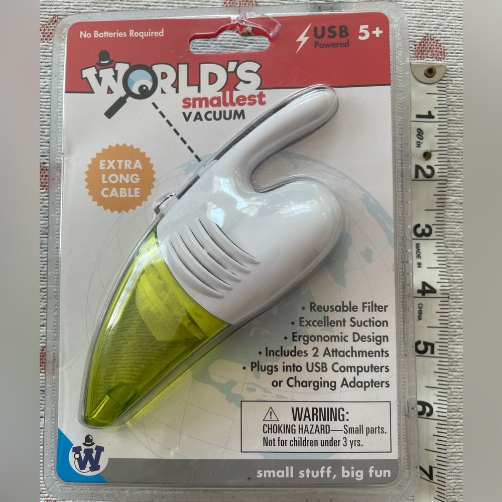 NEW Worlds Smallest Vacuum 6”